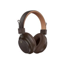 HEADPHONES PORODO SOUNDTEC LEATHER-FINISH PDSTCYZ18BR