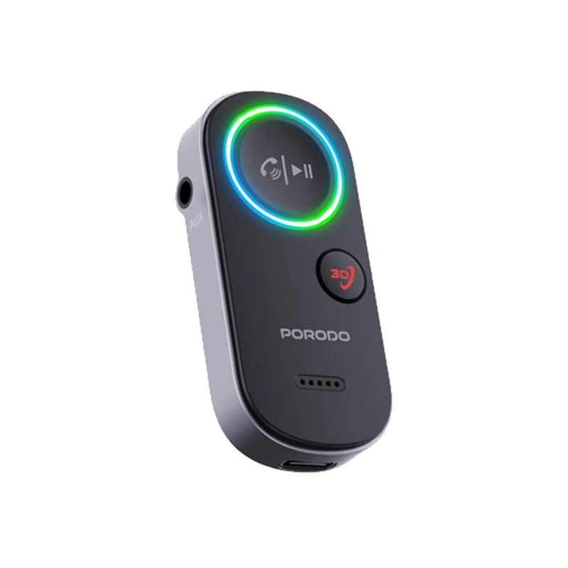 BLUETOOTH AUDIO RECEIVER PORODO AUDIO TRANSMITTER BLACK PD-BTRCV-BK