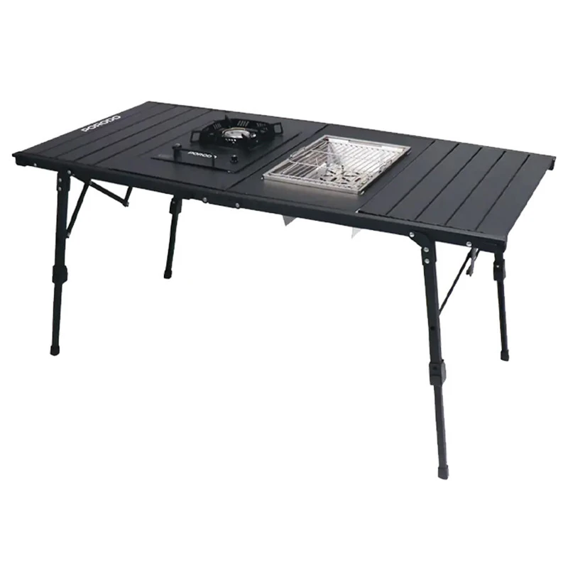 CAMPING FOLDABLE TABLE PORODO LIFESTYLE ALL IN ONE PDLFSTHGFT28BK