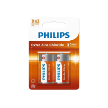 PHILIPS LONGLIFE SUPER HEAVY DUTY 2xD БАТАРЕЯ
