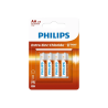 PHILIPS LONGLIFE SUPER HEAVY DUTY 4xAA BATAREÝ