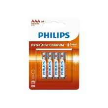 PHILIPS LONGLIFE SUPER HEAVY DUTY 4xAAA BATAREÝ