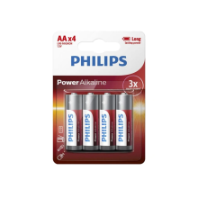 BATTERY PHILIPS POWER ALKALINE 4xAA