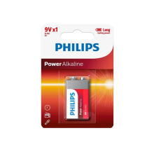BATTERY PHILIPS POWER ALKALINE 9V