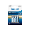 PHILIPS ULTRA ALKALINE 4xAAA BATAREÝ