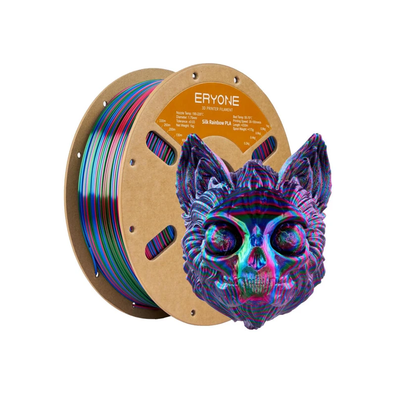 НИТЬ ДЛЯ 3D ПРИНТЕРА ERYONE 1.75MM SILK RAINBOW PLA VORTEX