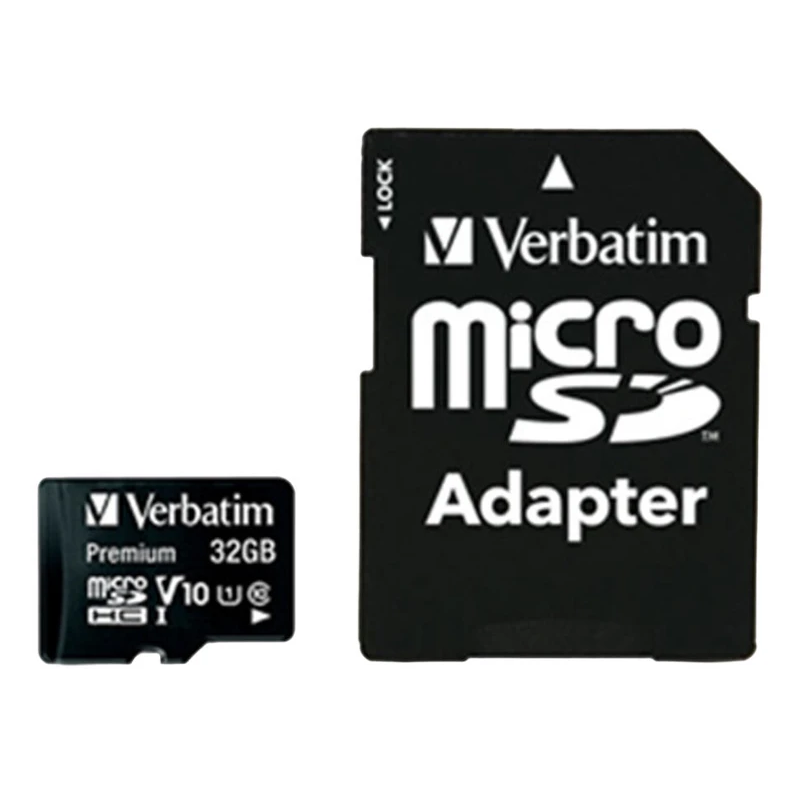 VERBATIM PREMIUM MICROSDHC 32 ГБ CLASS 10 VER-44083 КАРТА ПАМЯТИ