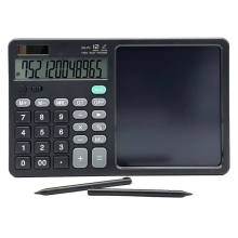 CALCULATOR-TABLET PAD OEM 2 IN 1 ZH-70 7.5" WITH WRITING PAD AND STYLUS BLACK