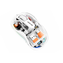 MOUSE GREEN LION WIRELESS TURTLE MOUSE 2400DPI (WHITE)