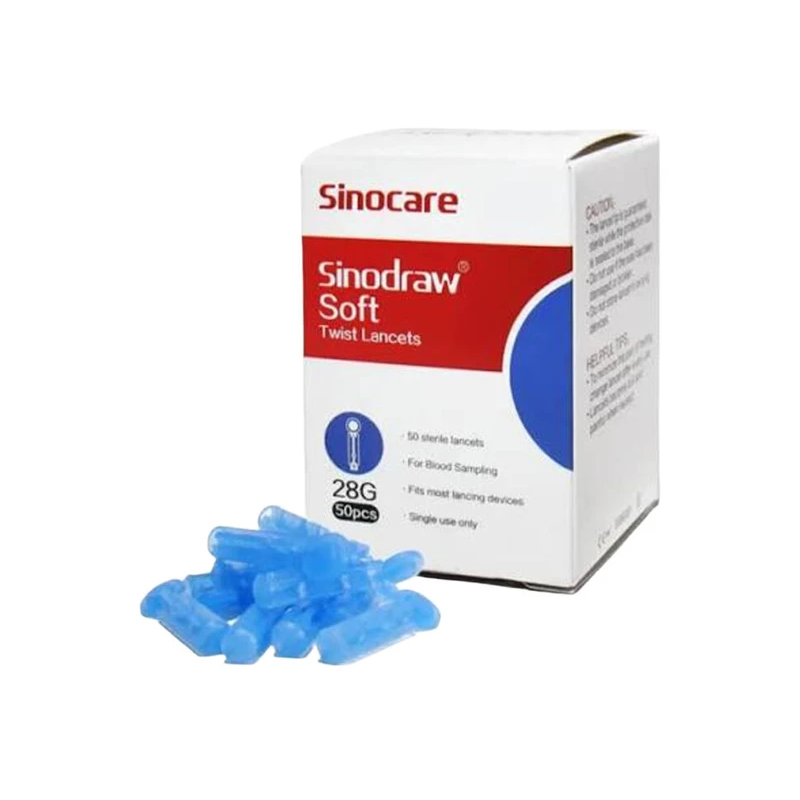 SINOCARE SINODRAW SOFT 28G 50 SANY GAN ALMAK ÜÇIN BIR GEZEKLIK LANSETLAR
