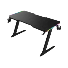 GAMING DESK DECHUAN D2205 LED RGB LIGHTING Z SHAPE BLACK