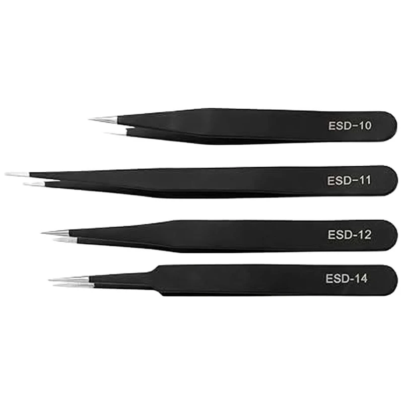 ANTI STATIC TWEEZERS SET ESD-10-11-12-14