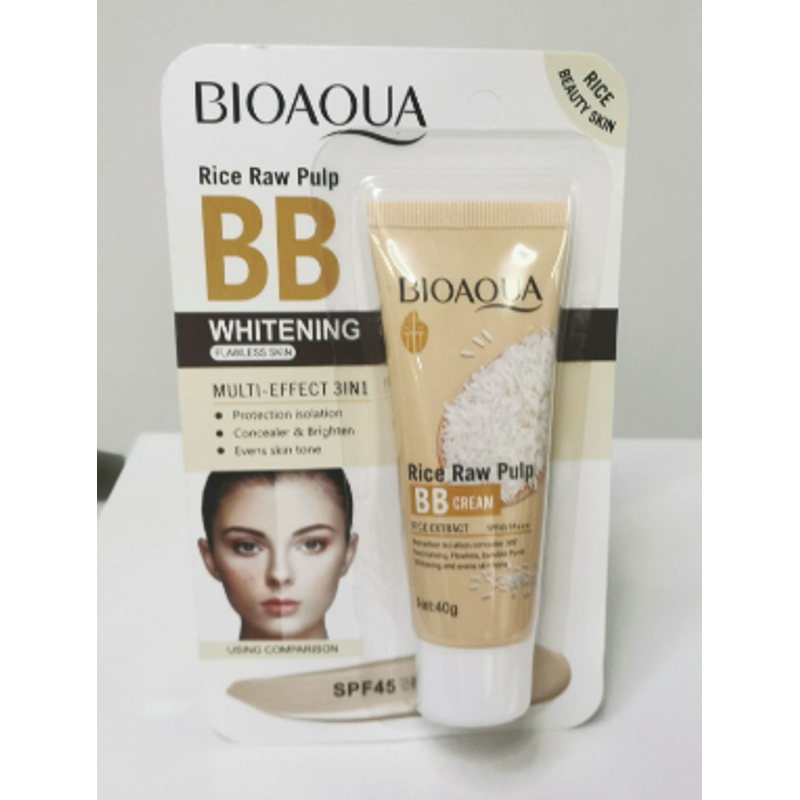 BIOAQUA RICE SUN PROTECTION BB CREAM SPF45 IVORY 40G