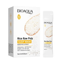 BIOAQUA НОЧНАЯ МАСКА ДЛЯ ЛИЦА С РИСОМ 20ШТ