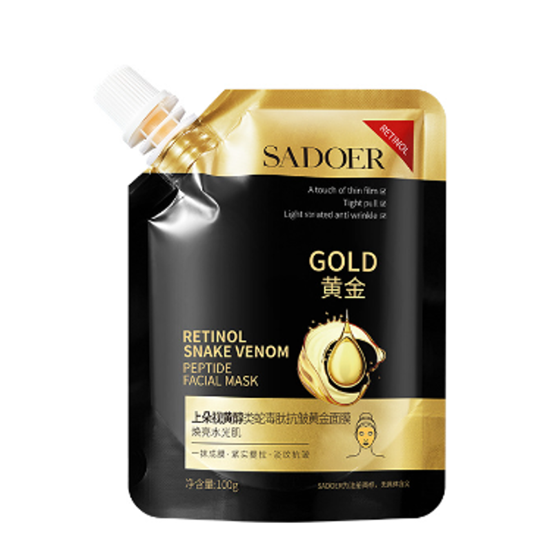 SADOER RETINOL AND GOLD ANTI-WRINKLE BLACKHEAD PEEL-OFF MASK 100 G
