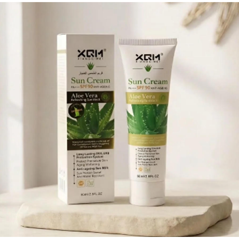 XQM ALOE VERA SPF 90 WHITENING SUNSCREEN CREAM 80 ML