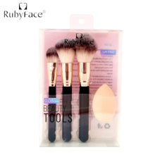 RUBY FACE MAKEUP BRUSHES AND SPONGE SET 3PCS