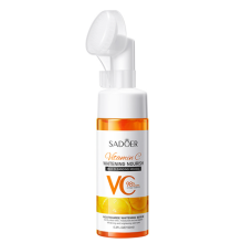 SADOER VITAMIN C FACE CLEANSING MOUSSE WITH SILICONE BRUSH 150ML