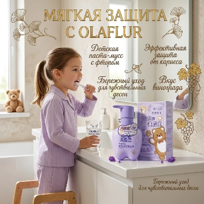 OLAFUR KIDS STRAWBERRY TOOTHPASTE 140G