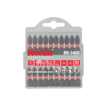 IMPACT SCREWDRIVER BIT SET RONIX RH-5460 HIGH TORQUE S2 STEEL TOOLS BLOCK KIT