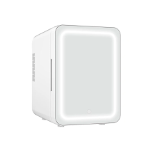 MINI-REFRIGERATOR BEAUTY FRIDGE WITH COSMETIC MIRROR AND LED LIGHTING 4L