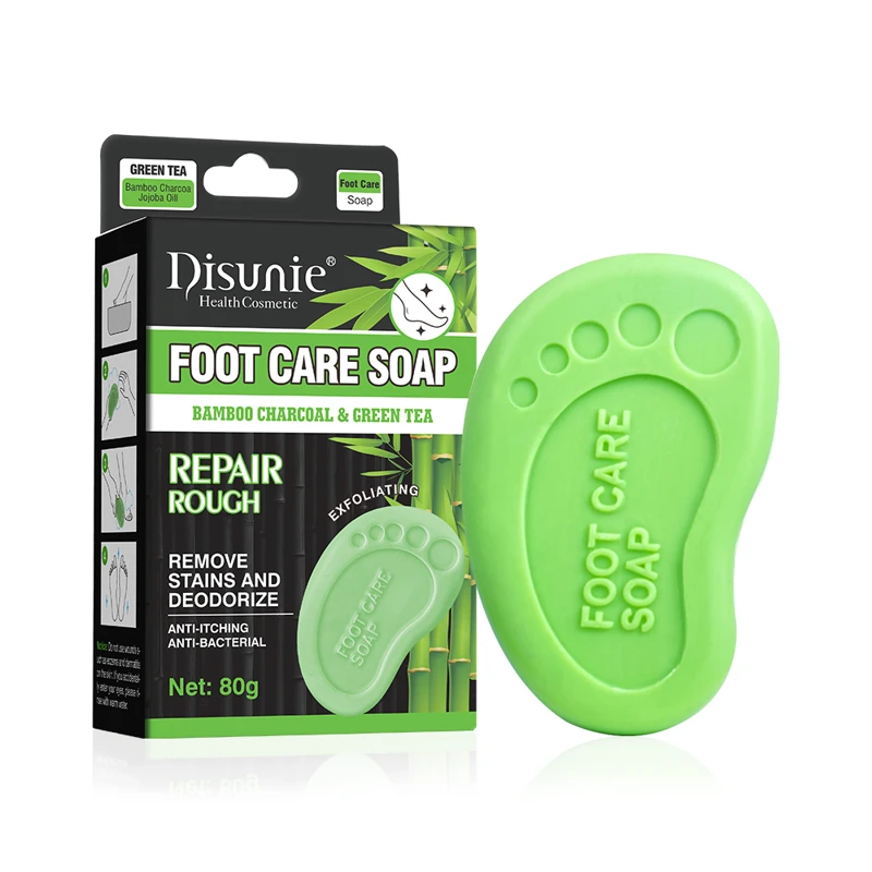 DISINUE BAMBOO AND GREEN TEA ANTI-ODOR FOOT SOAP 80 G