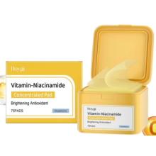 HOYGI ТОНЕРНЫЕ ДИСКИ С НИАЦИНАМИДОМ ОТБЕЛИВАЮЩИЕ ПРОТИВ АКНЕ 75ШТ