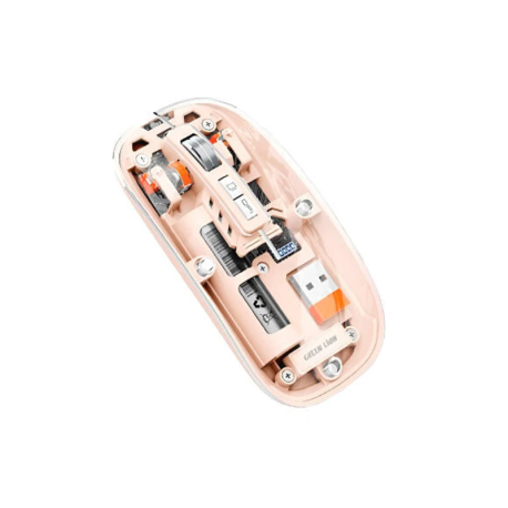 GREEN LION TRANSPARENT MOUSE 2 1600DPI (PINK) МЫШЬ