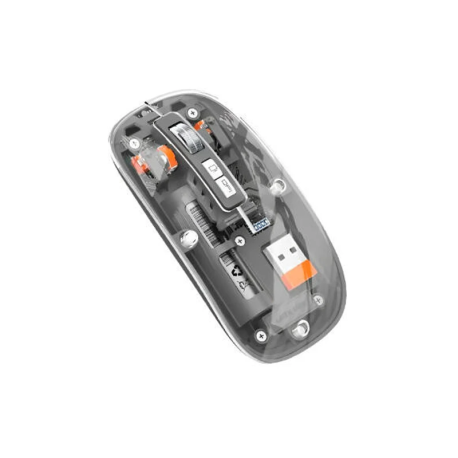 GREEN LION TRANSPARENT MOUSE 2 1600DPI (GRAY) SYÇANJYK