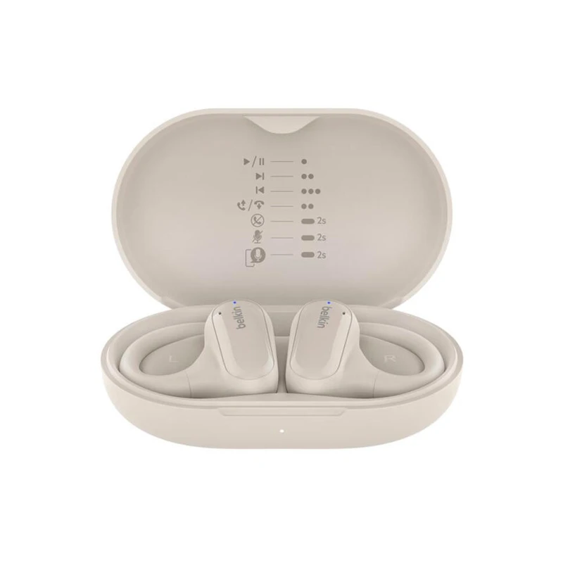 EARPHONES BELKIN SOUNDFORM CLEARFIT (SAND)