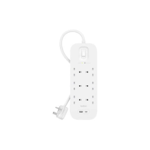 SURGE PROTECTOR BELKIN 6 x PORT 1-USB 1-USB-C 2M
