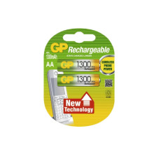 RECHARGEABLE BATTERY GP GP130AAHC-2UEC2 1300MAH 2xAA