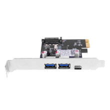 PCI-EXPRESS EXPANSION CARD USB 3.0 TYPE-A+TYPE-C