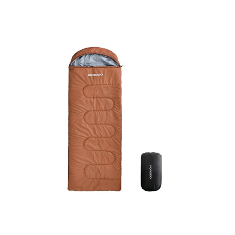 SLEEPING BAG FOR CAMPING PORODO LIFESTYLE POWER HEATING SLEEPING BAG (BROWN)