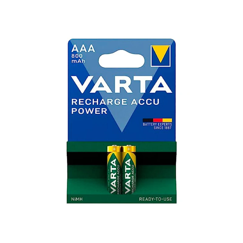 VARTA RECHARGEABLE ACCU POWER 2xAAA 800MAH 9185 БАТАРЕЯ