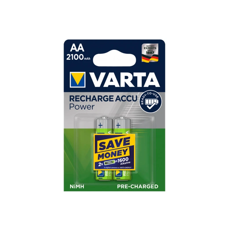 VARTA RECHARGEABLE ACCU POWER 2xAA 2100MAH 654 БАТАРЕЯ